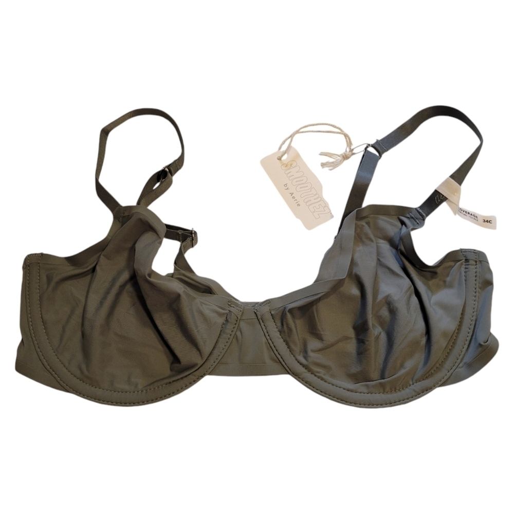 NWT | Aerie | Smoothez Unlined Mesh Full Coverage Bra | 34C